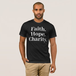 Camiseta Faith Hope Charity – Classic Christian