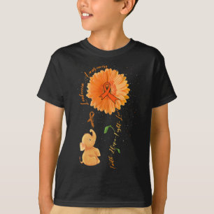 Camiseta Faith Hope Fight Love Elephflower Leukemia