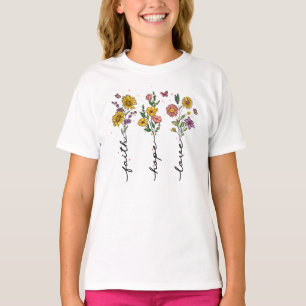Camiseta Faith-Hope-Love