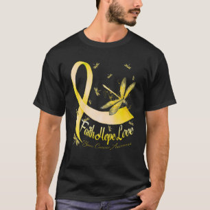 Camiseta Faith Hope Love Bone Cancer Awarfly