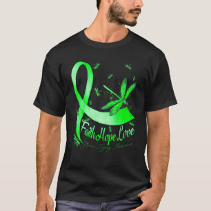 Camiseta Faith Hope Love Brain Injura Dragonfly
