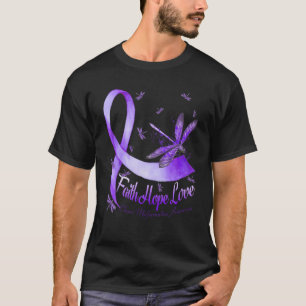 Camiseta Faith Hope Love Chiari Malformation Awarness Drag