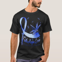 Faith Hope Love Colon Cancer Awareness Dragonfly