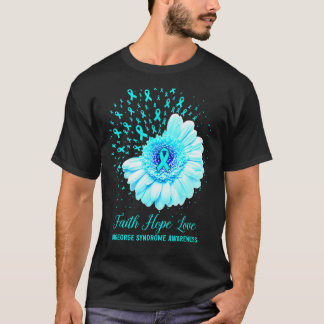 Camiseta Faith Hope Love Digeorge Síndrome de Consciência S