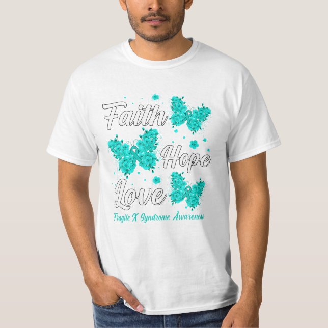 Camiseta Faith Hope Love Frágil (Frente)
