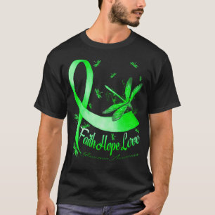 Camiseta Faith Hope Love Glaucoma Awareness Dragonfly