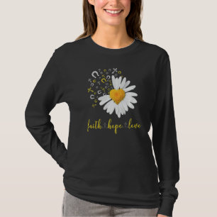 Camiseta Faith & Hope & Love Horse Daisy Chirstian God Reli