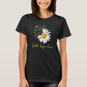 Camiseta Faith & Hope & Love Horse Daisy Chirstian God Reli