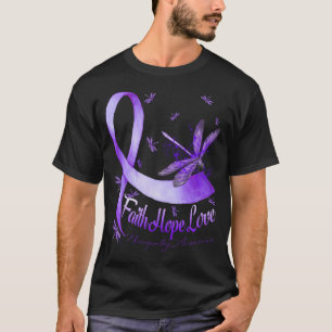 Camiseta Faith Hope Love Neuropathy Awareness Dragonfly