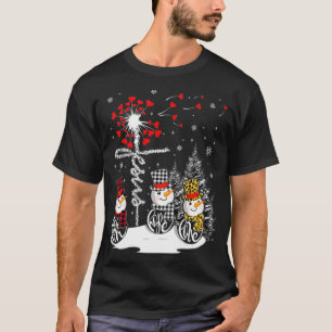 Camiseta Faith Hope Love Snowman Jesus Dandelion Christian