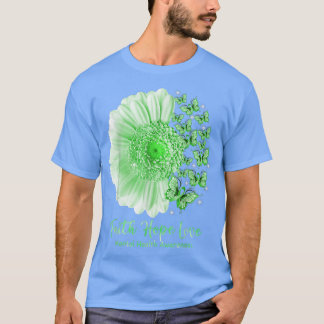 Camiseta Faith Hope Love Sunflower Butterfly Mental Health 