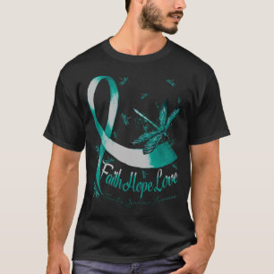 Camiseta Faith Hope Love Tourette's Syndrome de Sensibiliza