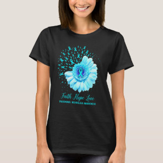 Camiseta Faith Hope Love Trigeminal Neuralgia Sensibilizaçã