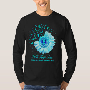 Camiseta Faith Hope Love Trigeminal Neuralgia Sensibilizaçã