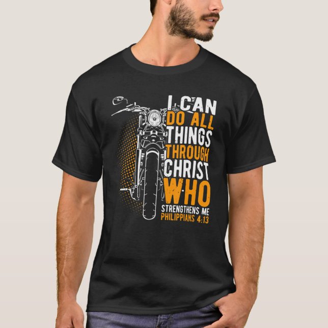 Camiseta Faith I can do all things through christ christian (Frente)