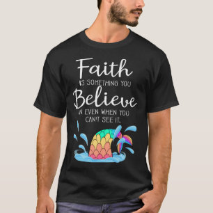 Camiseta Faith Inspirational Message Unicorn