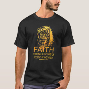 Camiseta Faith Legal Christian Lion Bíblia Verse Romans 824