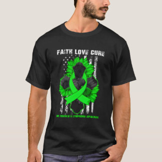 Camiseta Faith Love Cure Linfoma Não-Hodgkin Christian C