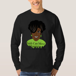 Camiseta Faith Move Montanhas Colinas Vales Demasiado Curly
