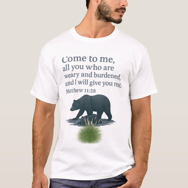 Camiseta Faith Over Fear Christian T-Shirt – Matthew (Frente)