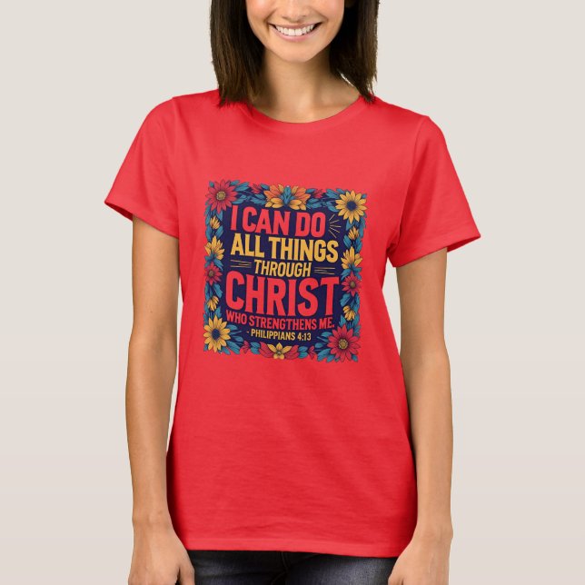 Camiseta Faith & Strength Women’s T-Shirt  (Frente)