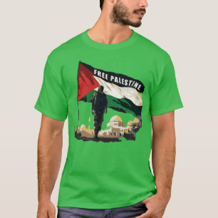 Camiseta Faixa de Gaza Retro Palestina