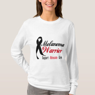 Camiseta Faixa de Opções do Guerreiro Melanoma