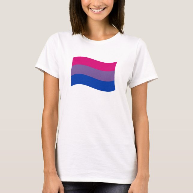Camiseta Faixa de Orgulho Bissexual (Frente)