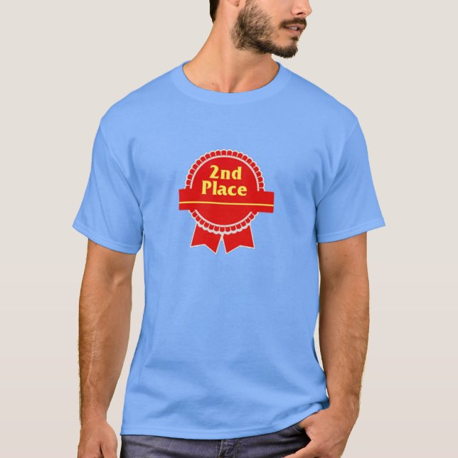 Camiseta Faixa de Segundo Lugar Vermelho (Frente)