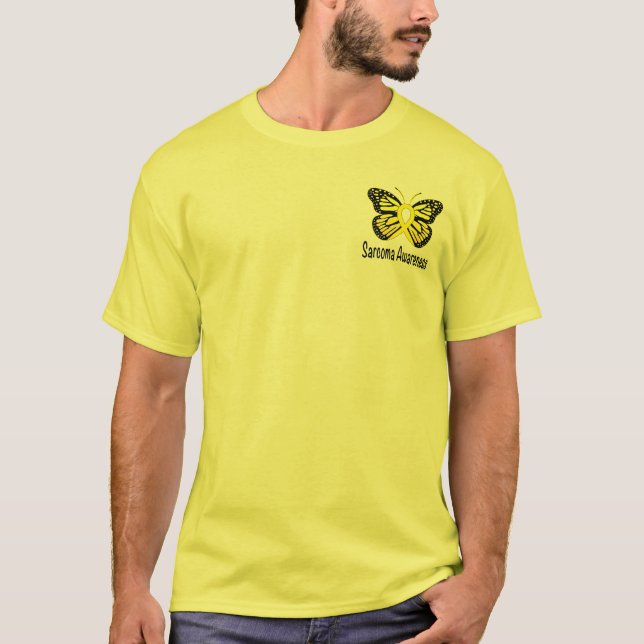 Camiseta Faixa de Sensibilização da Borboleta Sarcoma (Frente)