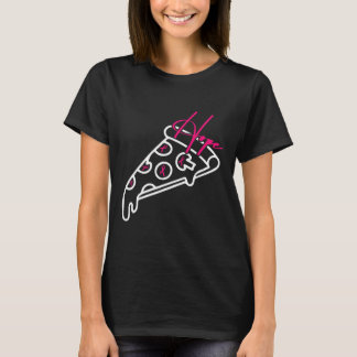 Camiseta Faixa de Sensibilização do Cancer de Arte da Pizza