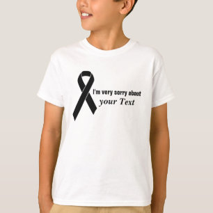 Camiseta Faixa de Sensibilização Negra + sua mensagem