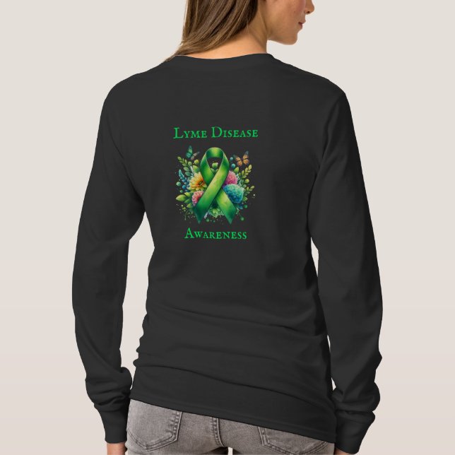 Camiseta Faixa de Sensibilização para a Doença de Lyme (Verso)