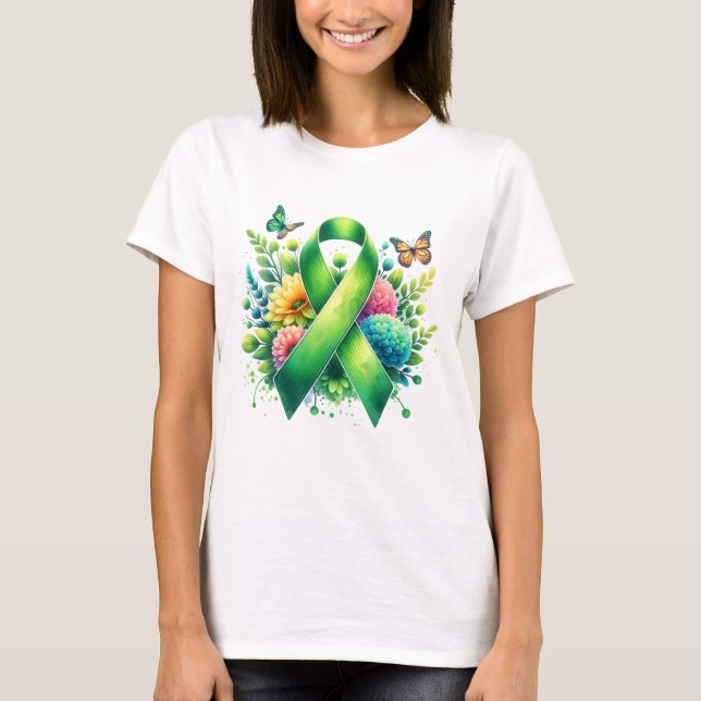 Camiseta Faixa de Sensibilização para a Doença de Lyme (Frente)