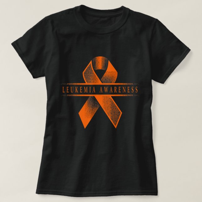 Camiseta Faixa de Sensibilização para a Leucemia  (Frente do Design)