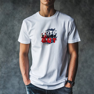 Camiseta Faixa de slogan de protesto anti-Trump