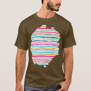 Camiseta Faixa do Mar Náutico Verde Rosa