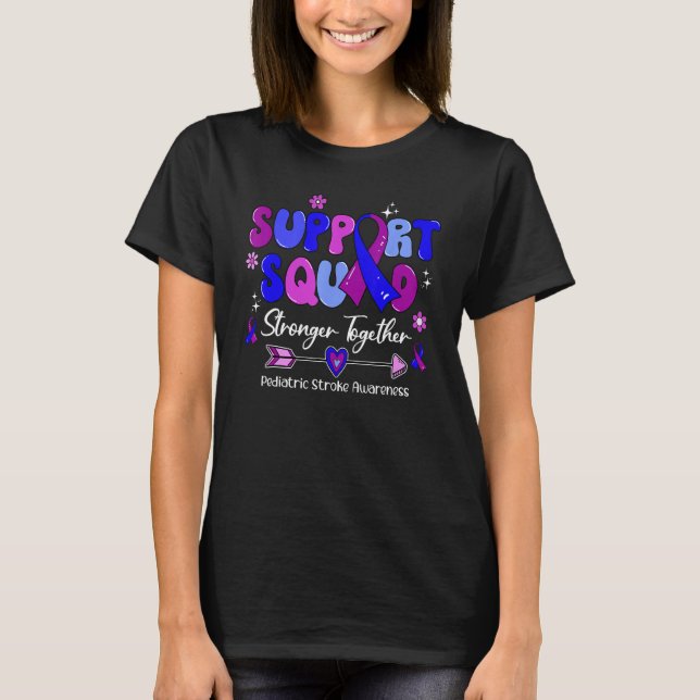 Camiseta Faixa Groovy Support Squad Síndrome de Emanuel Con (Frente)