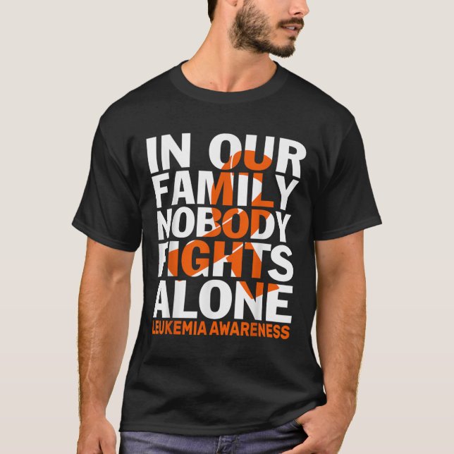 Camiseta Faixa Laranja Para O Apoio Familiar À Sensibilizaç (Frente)