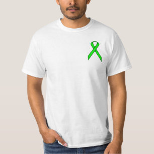 Camiseta Faixa Padrão do verde limão