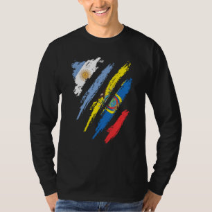 Camiseta Faixa Patriota Cultivada Na Argentina Bandeira Do 