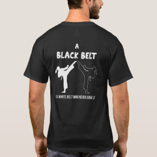 Camiseta Faixa Preta é Faixa Branca que Nunca Desistiu do C