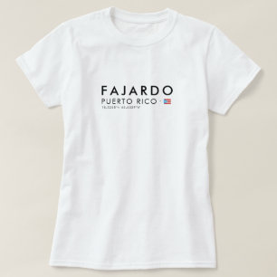 Camiseta Fajardo Porto Rico Coordinates Tee