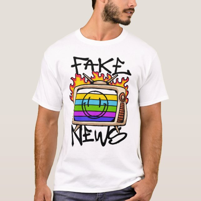 Camiseta  Fake News streetwear (Frente)