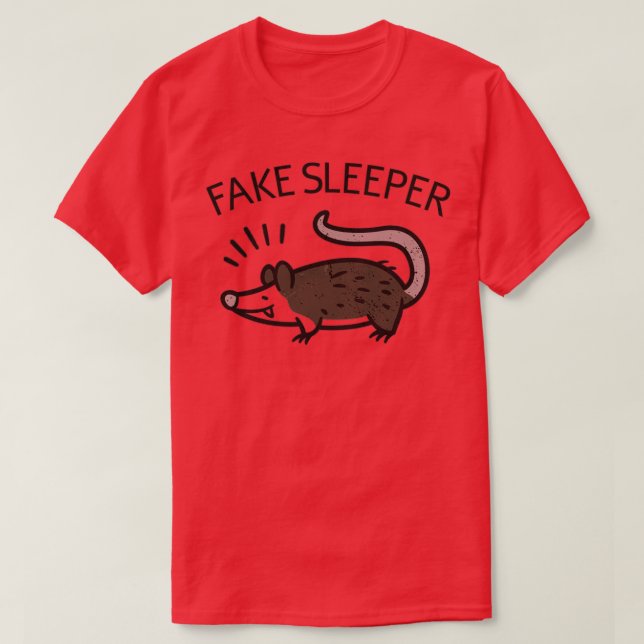 Camiseta Fake Sleeper Possum Graphic Novelty (Frente do Design)