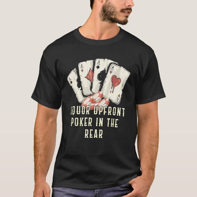 Camiseta Faking the Hand Betting It Big Card Game Poker Car (Frente)