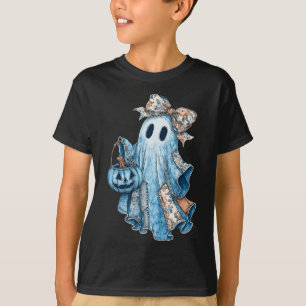 Camiseta Fal Floral de Coquetes Floral do Fantasma Boo