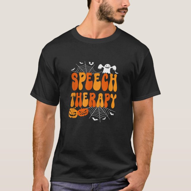 Camiseta Fala de Terapia de Fala Fala Física Física H (Frente)