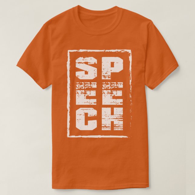 Camiseta Fala de Terapia de Voz w (Frente do Design)