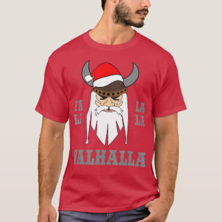 Camiseta Fala Lala Valhalla Papais noeis de Natal Viking No